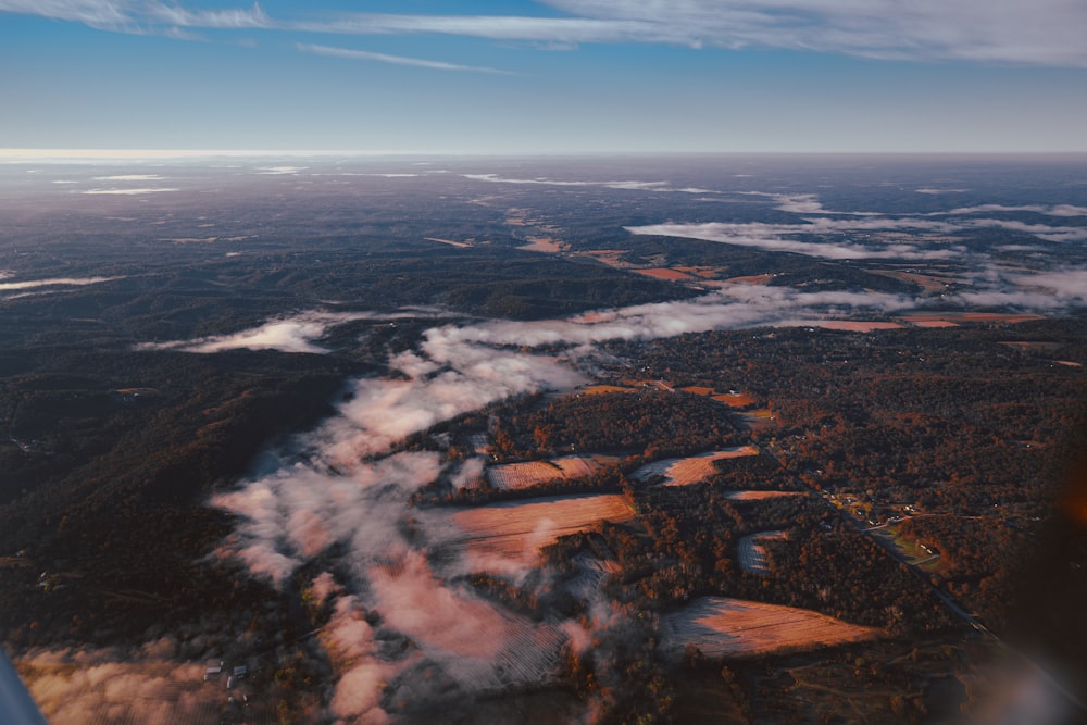 aerial view of a large area