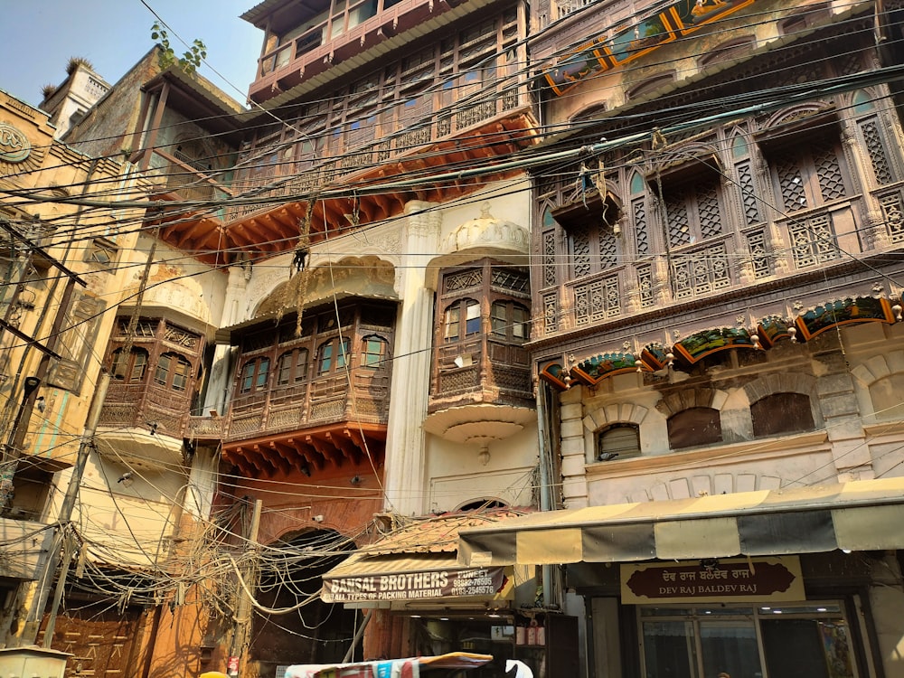 a building with balconies and balconies