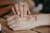 a person making a dough