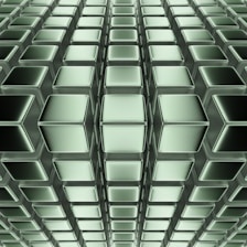 a large group of black chairs