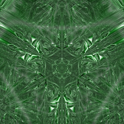 An abstract representation of fractal patterns symbolizing interconnectedness in nature and technology.