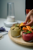 a person chopping vegetables