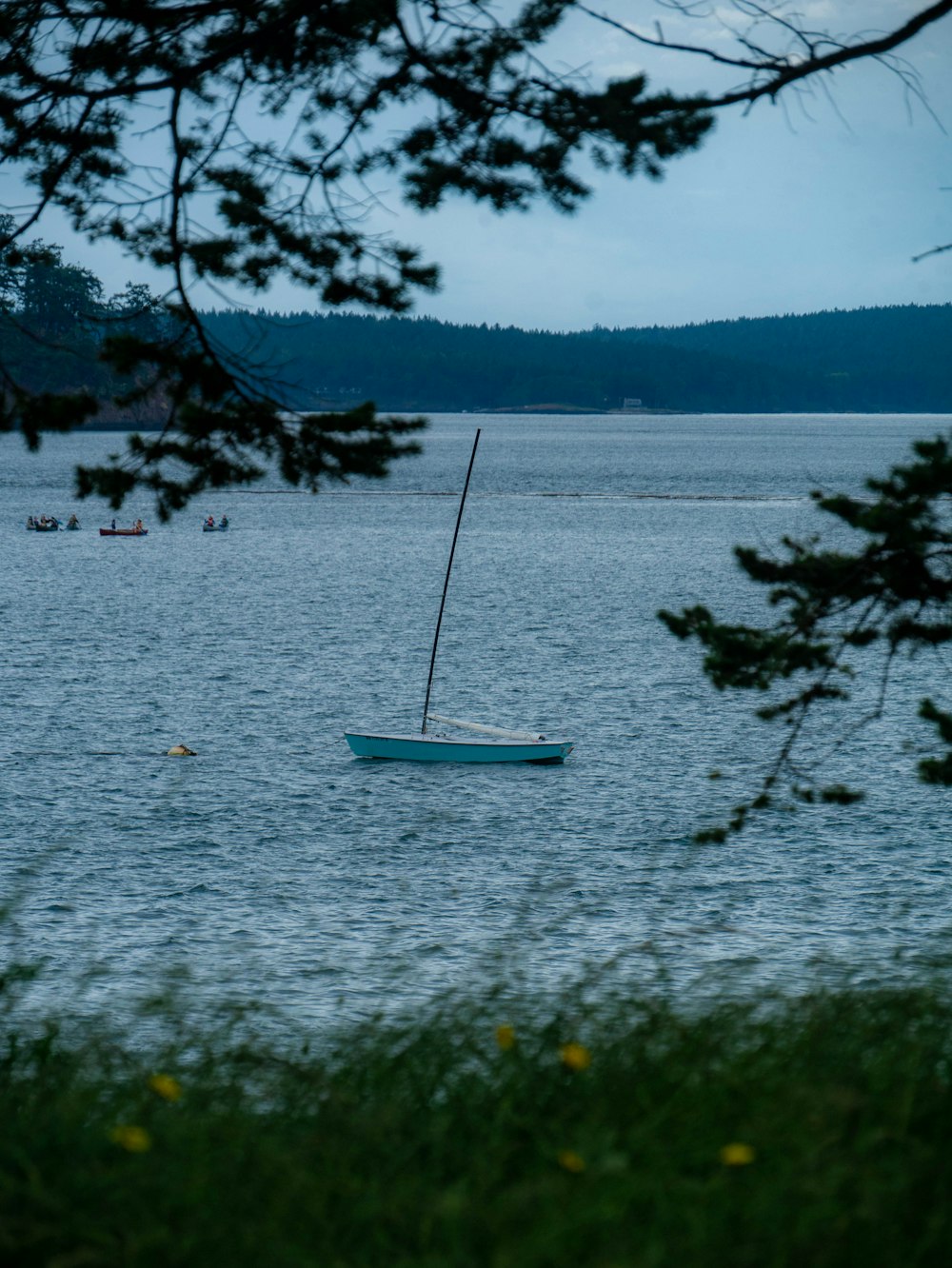 a boat in the water