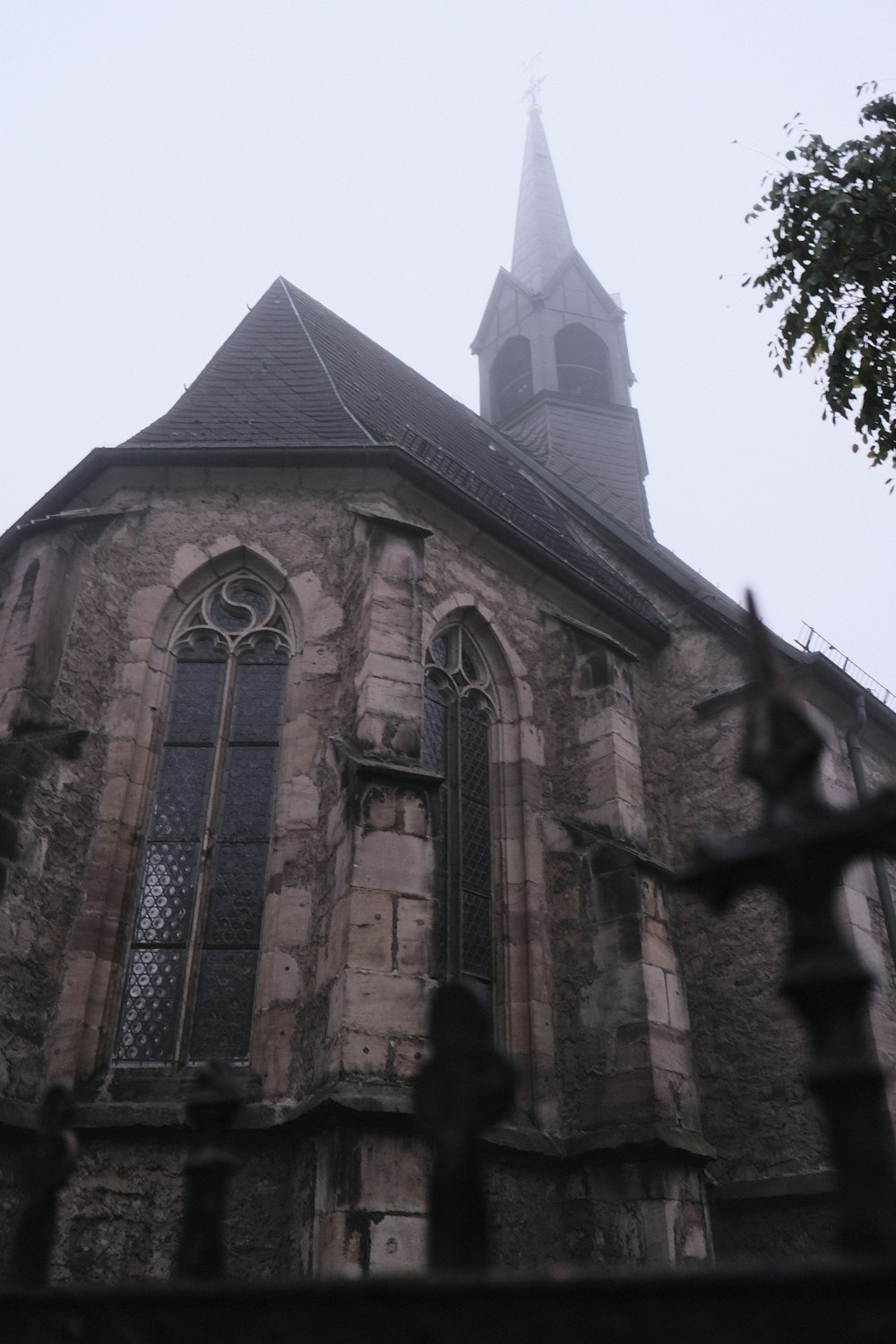 a stone building with a steeple