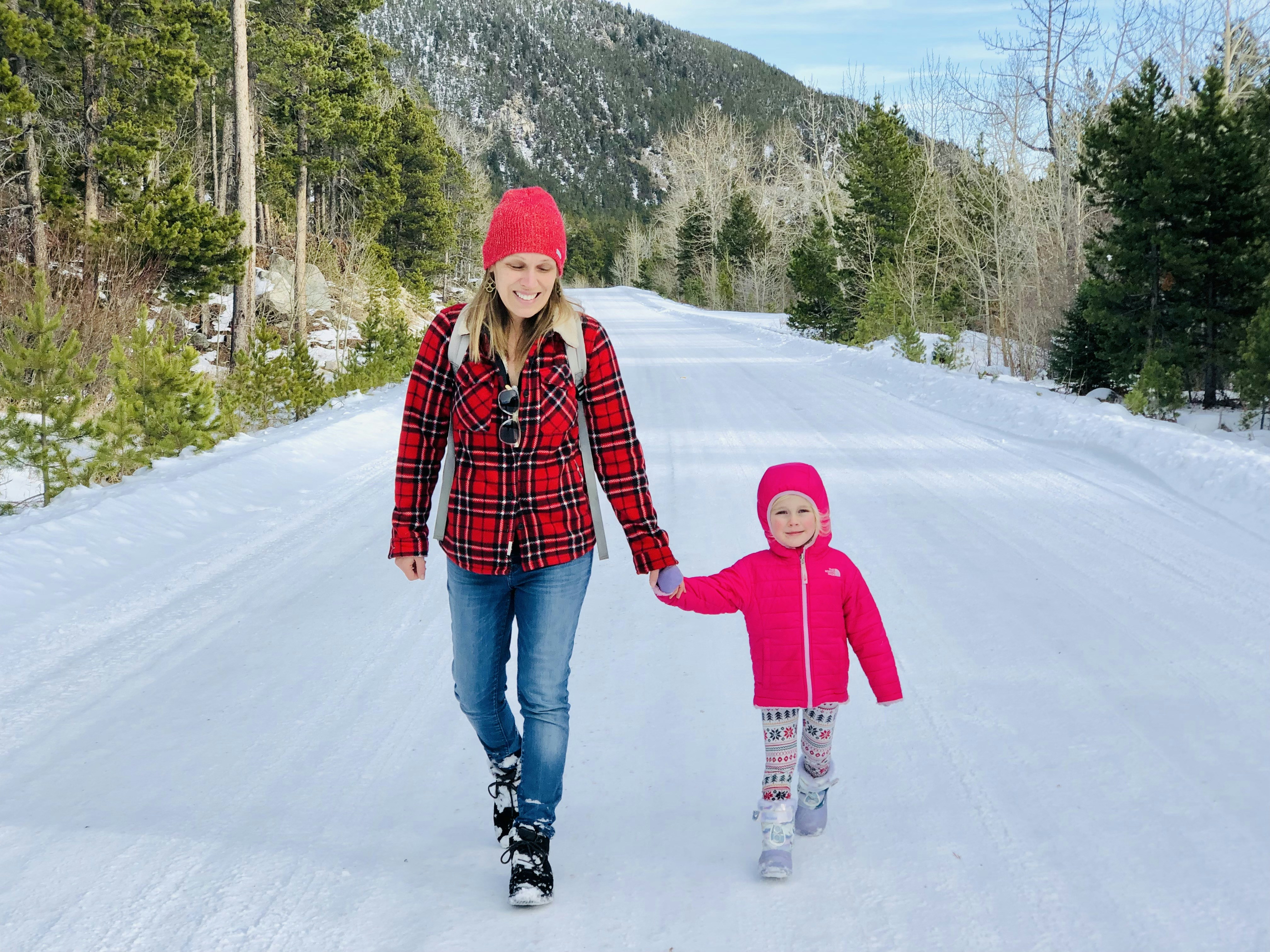 a person and a child on ice