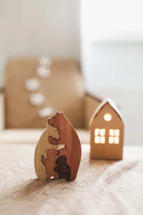 Wooden House Set