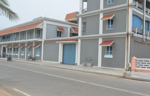 a street with buildings along it
