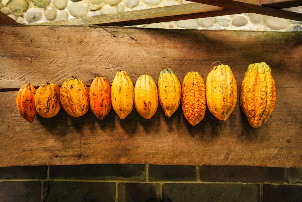 a group of yellow and orange squash