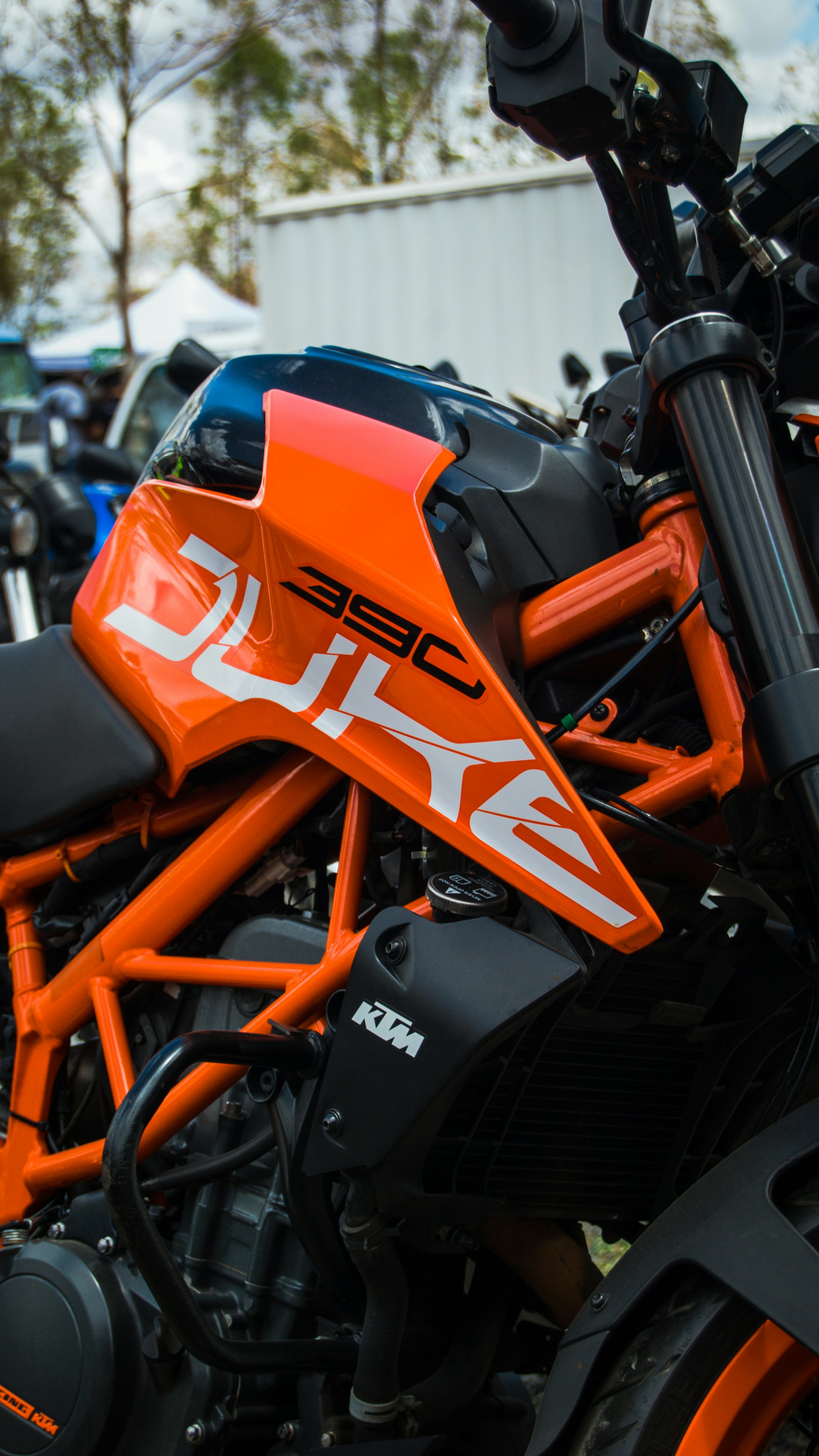 a close up of a motorcycle