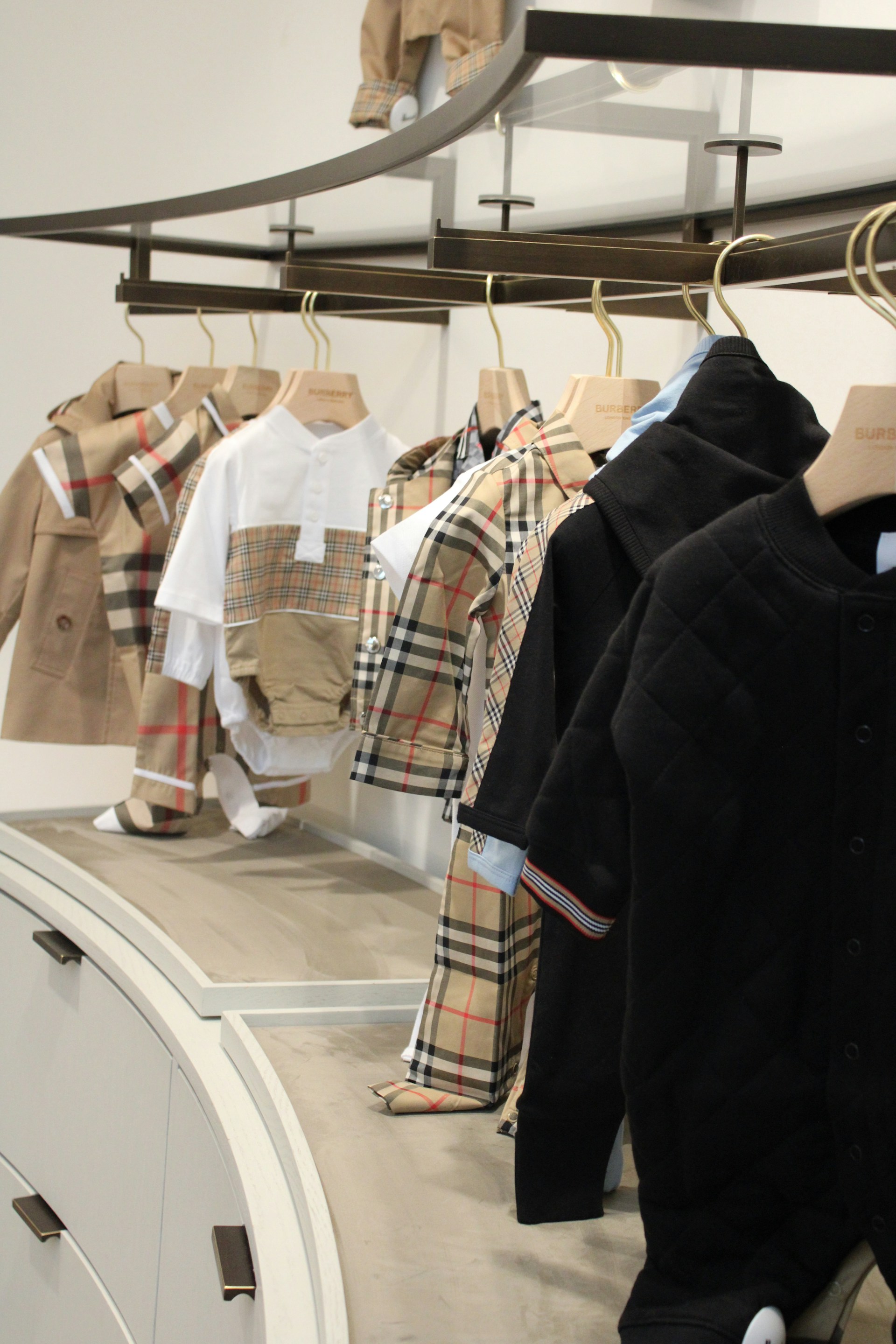 a closet full of clothes