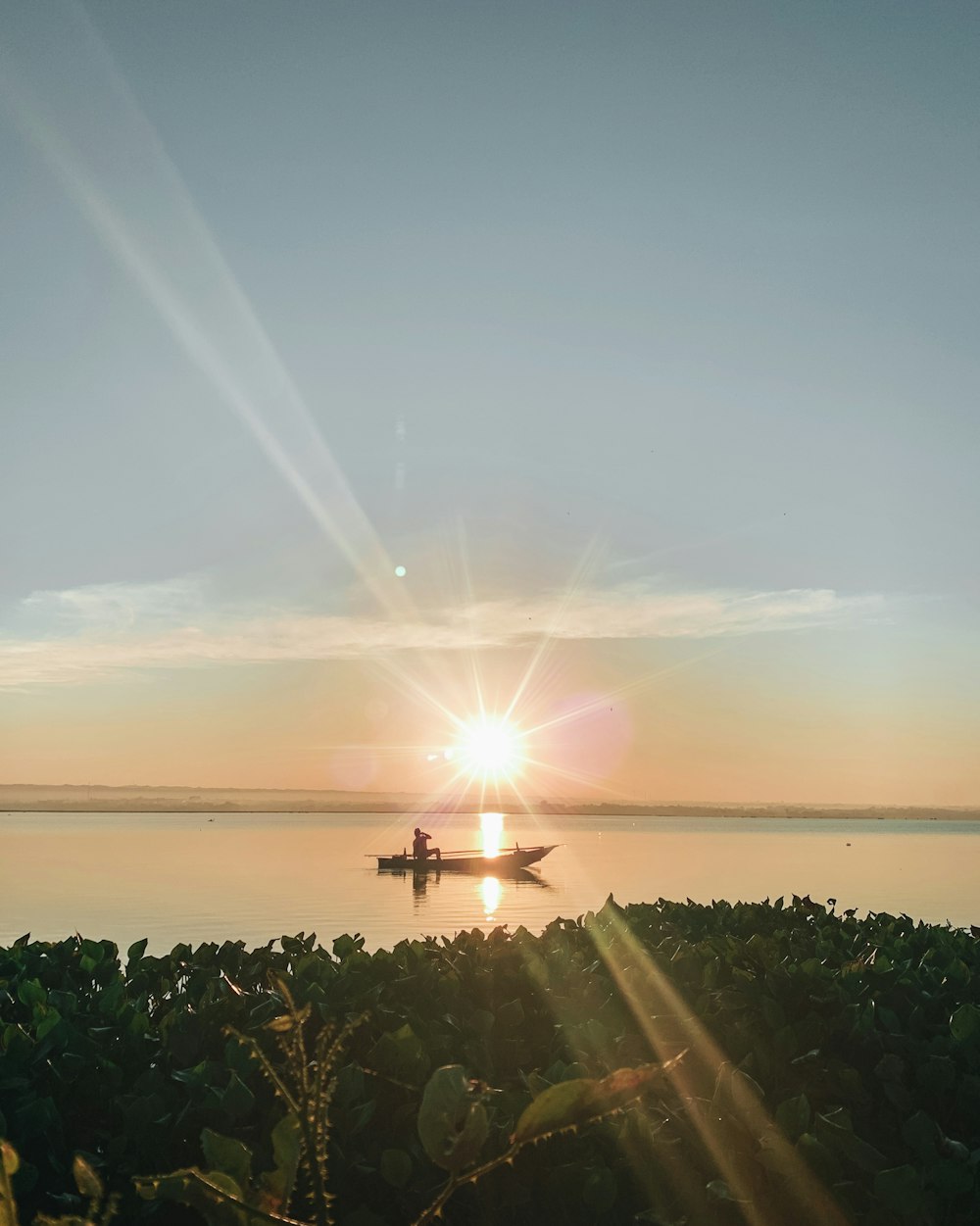 a boat on the water