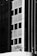 A black-and-white image depicts a high-rise building with a grid-like pattern of windows. A person wearing a harness and work gear is standing on a ledge, seemingly involved in maintenance or cleaning activity on the facade.