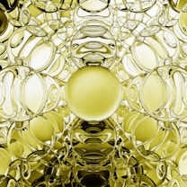 a gold and black design