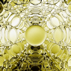 a gold and black design