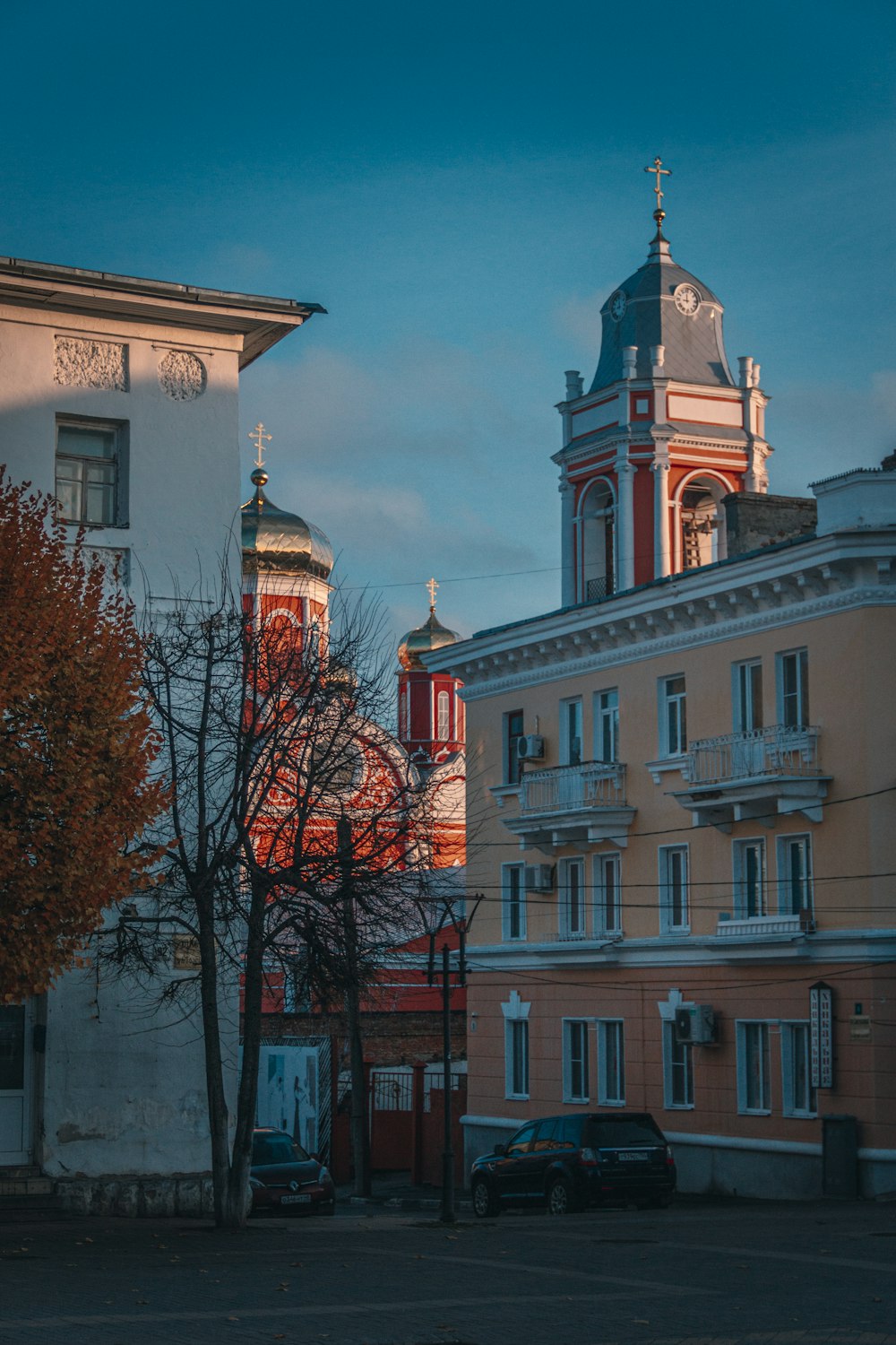 a building with a tower