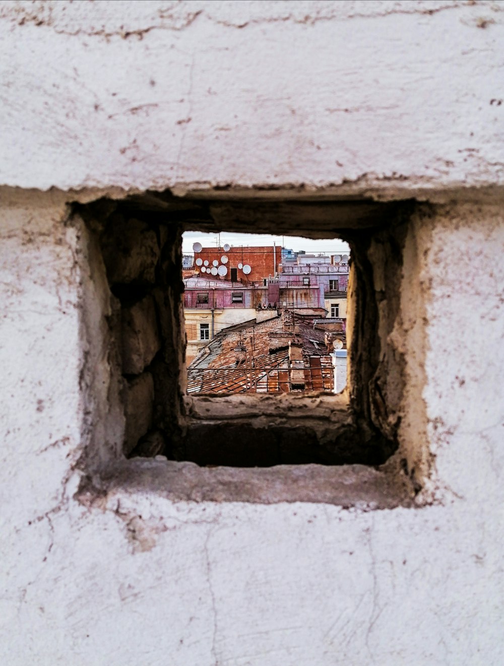 a window with a building in it