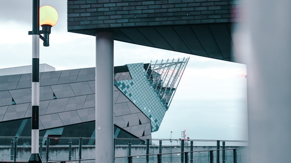 a building with a glass roof