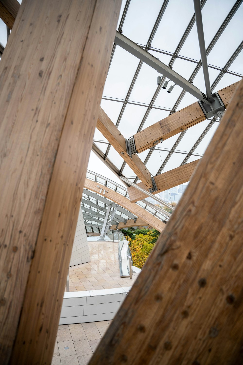 a wooden structure with a window