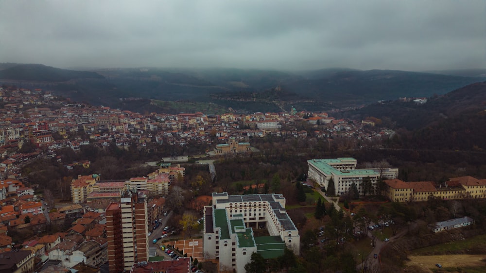 a city with many buildings