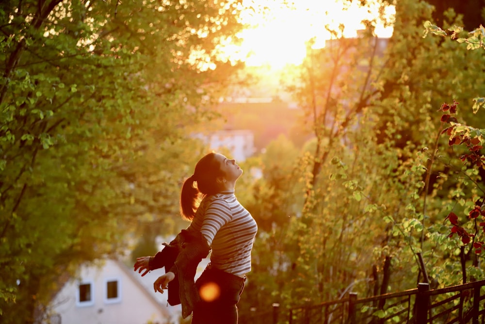 a person holding a baby