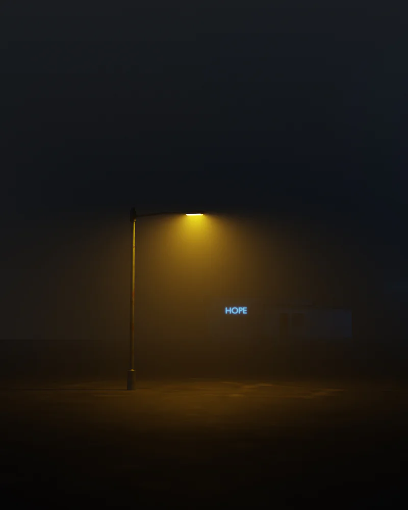 Solar street lighting installation