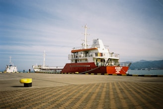 a large ship docked