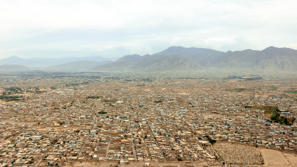 a large area of land with many buildings in it