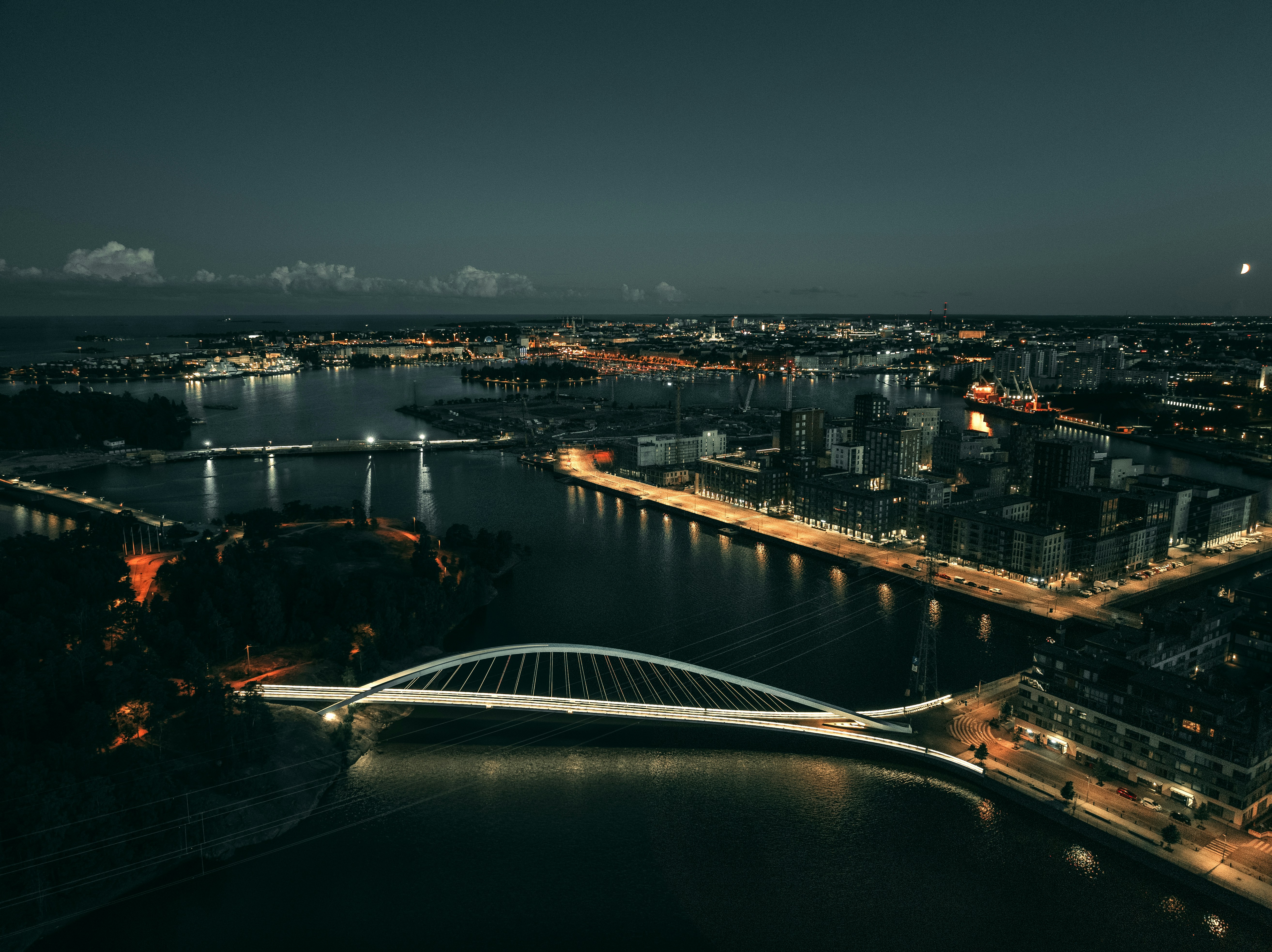 a bridge over a river