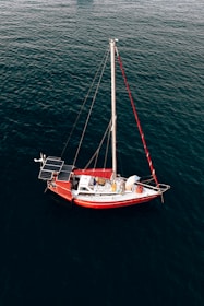 a boat sailing on the water