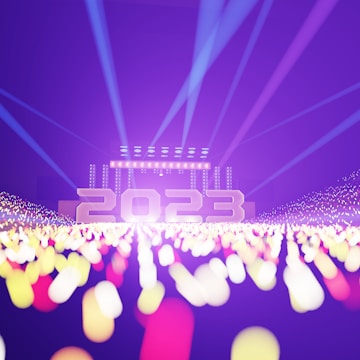 An exciting game show scene with contestants cheering and colorful lights.