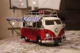 Close-up of a 3D-printed custom camper van accessory in a bright workshop