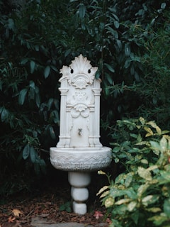 An elegant water fountain showcasing tranquility and style.