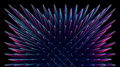 a blue and pink wave