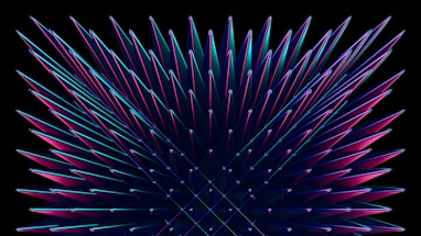 a blue and pink wave