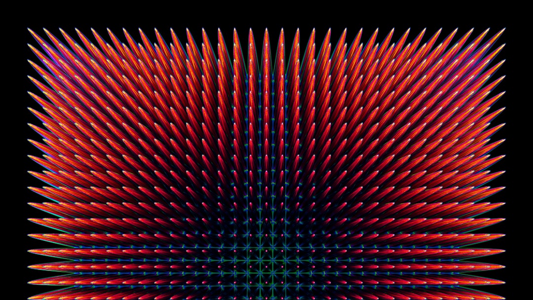background pattern, Geometrical Digital 3d Render Fractal Amoled Texture with High Contrasted Bloom effect [ Chaotic Flo