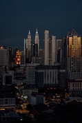 a city with tall buildings
