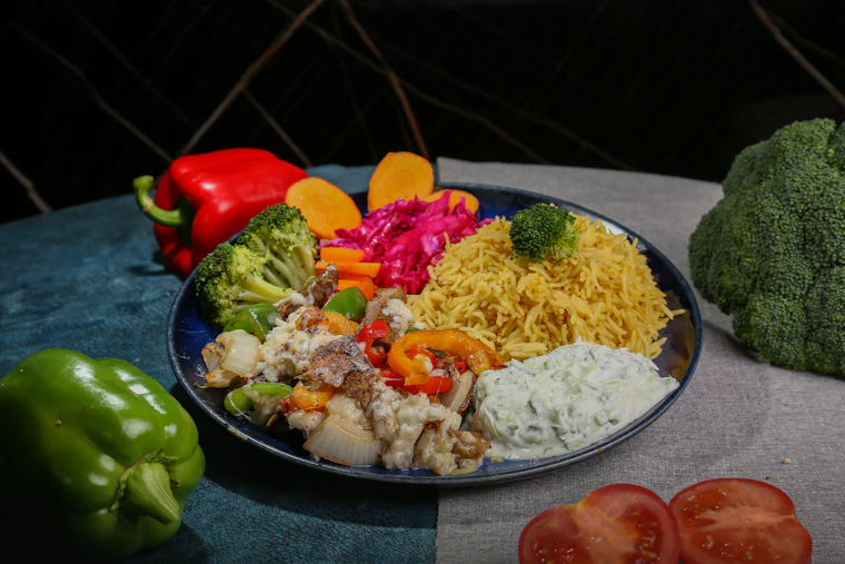 Plato de comida balanceado