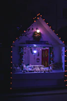 A cheerful market stall filled with assorted artisanal goods and decorations.