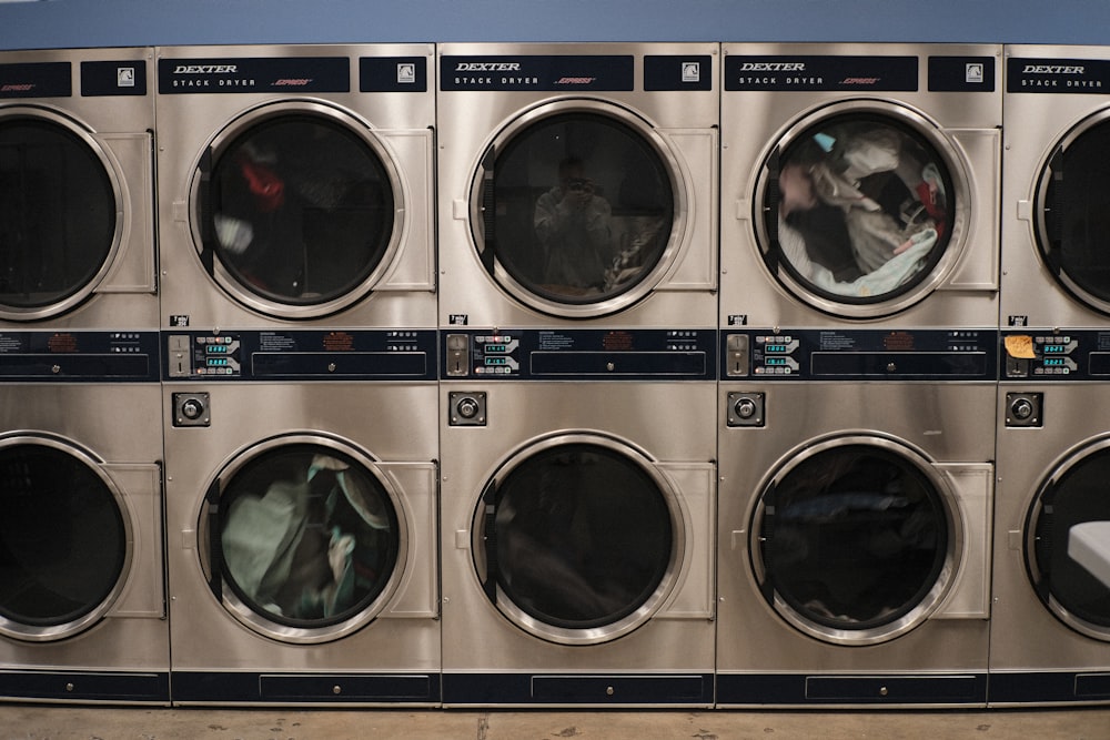 a group of washing machines