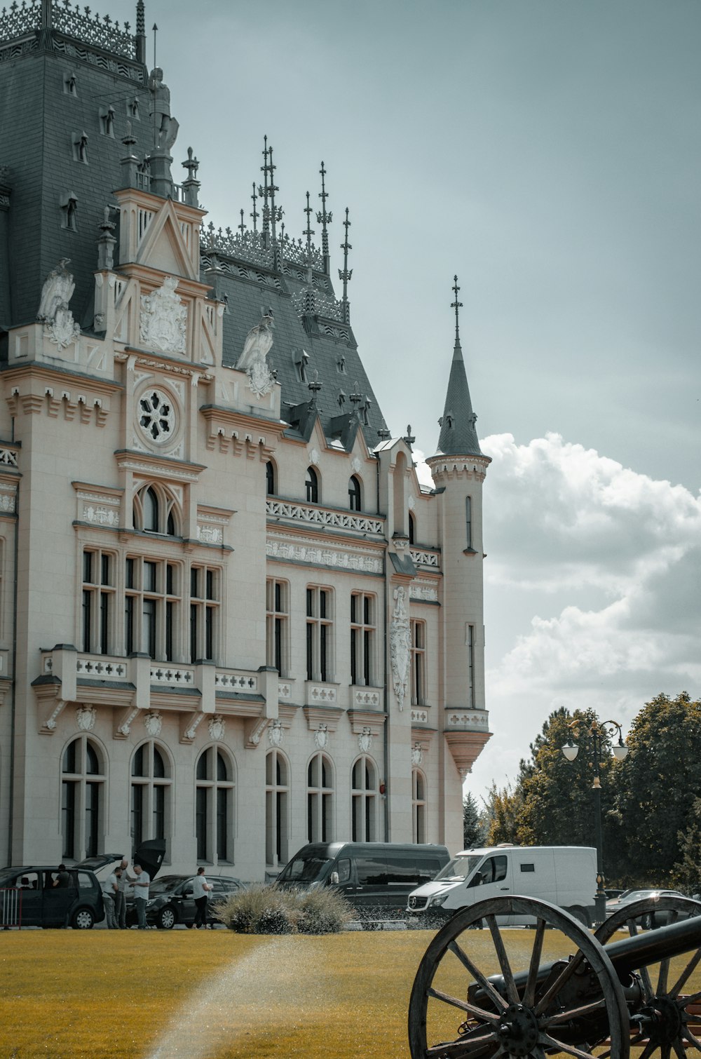 a large building with a clock tower