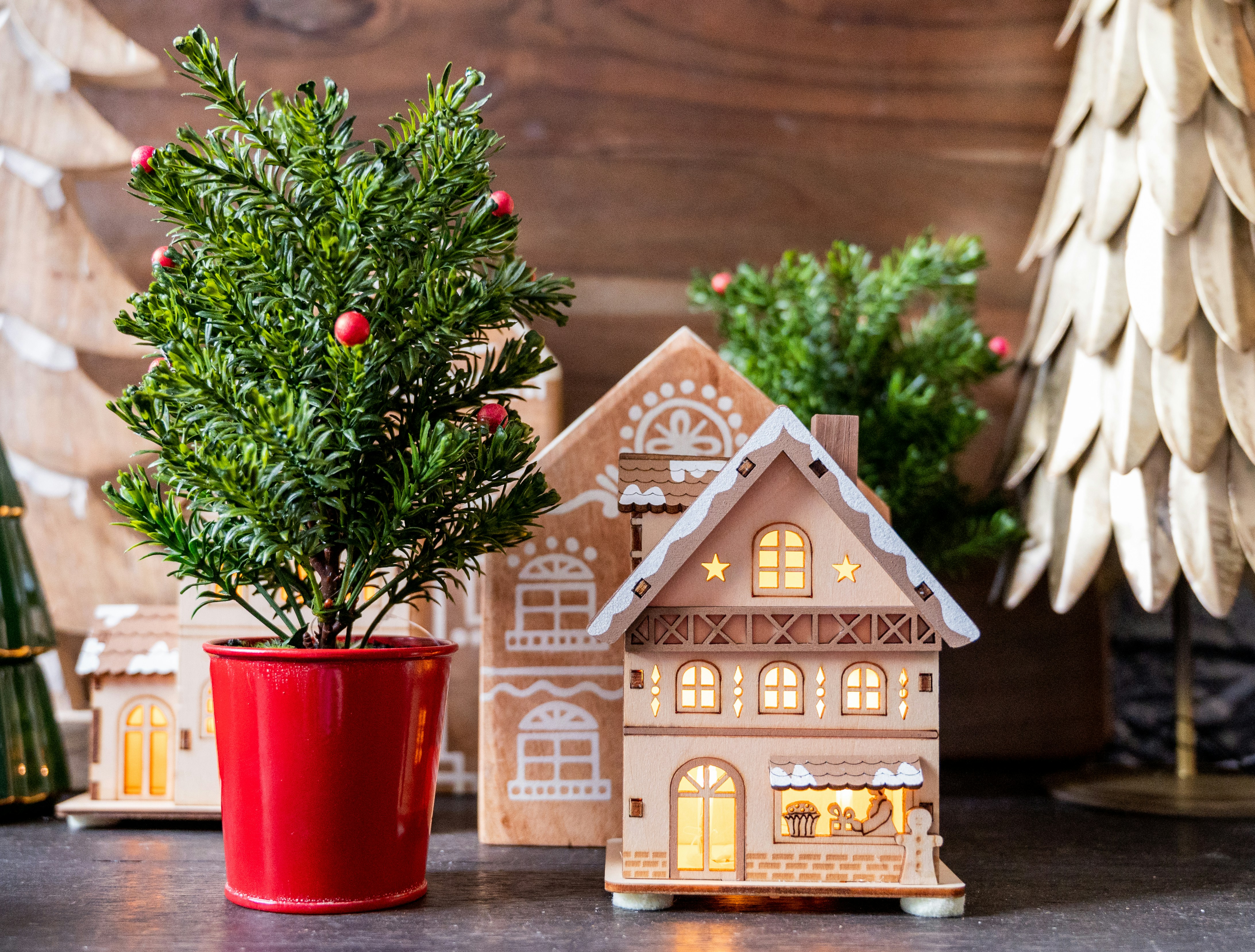 a small gingerbread house
