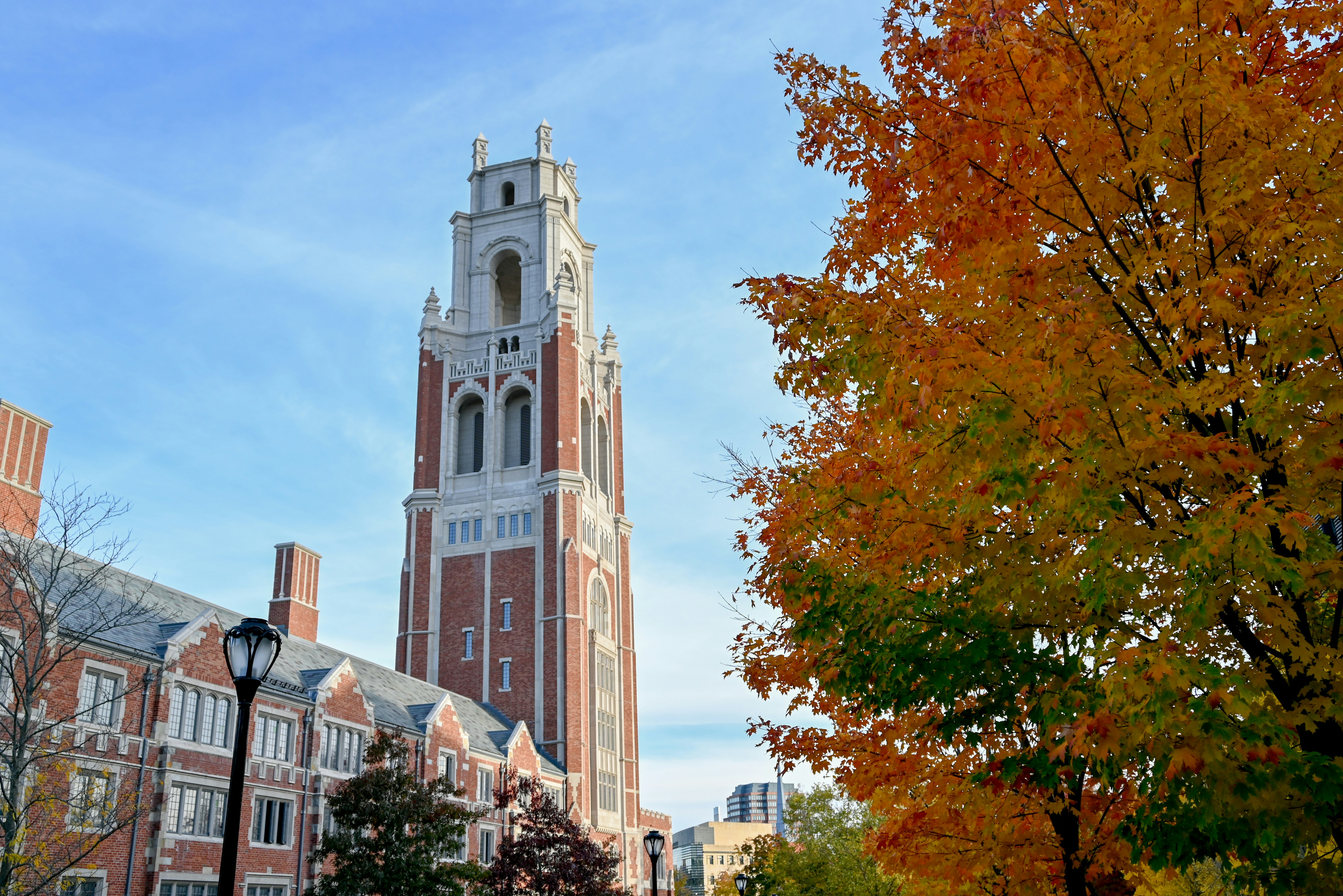 a tall building with a tower