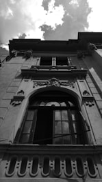 a building with a sign on it