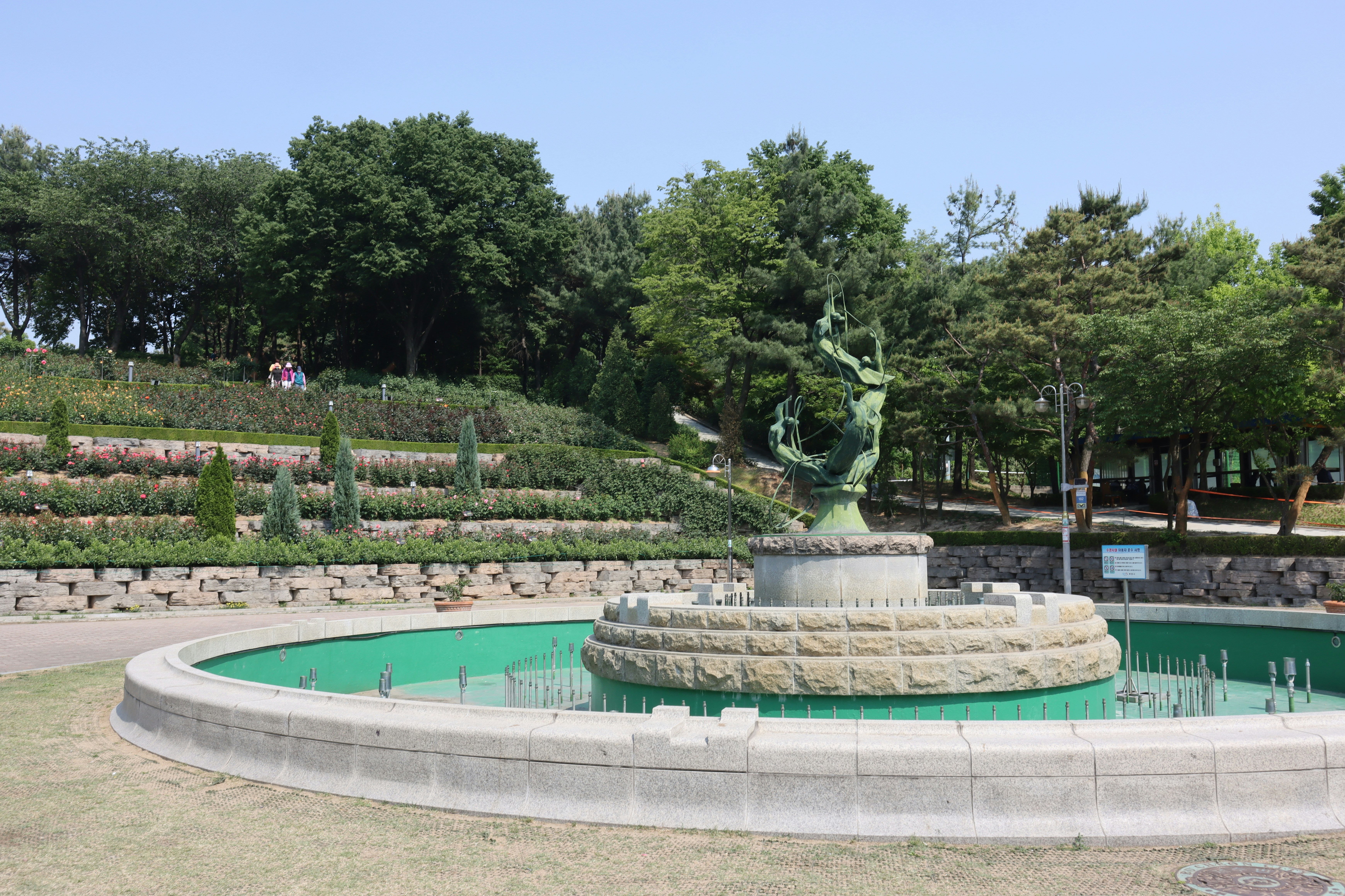 公園の噴水