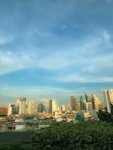 A cityscape with local businesses thriving under warm sunlight.