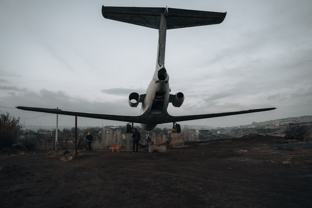 a plane on a runway