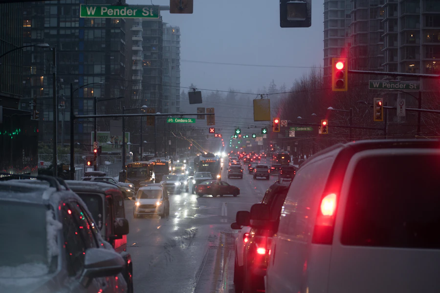A busy city road with traffic — the Victorian roads ME CABS operates on.