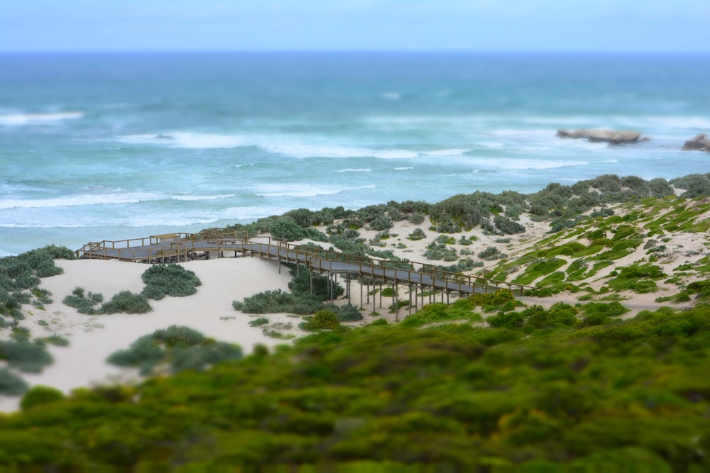 a bridge over a body of water