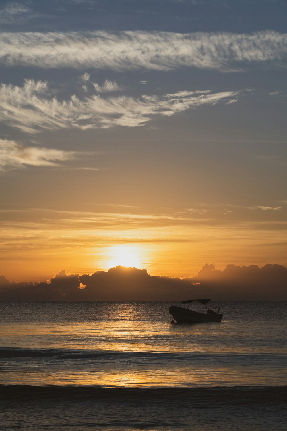 a boat in the water