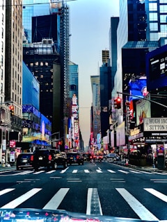 A vibrant street scene capturing the essence of a bustling city for virtual visits.